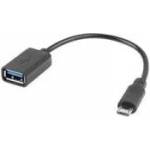 LANBERG Usb adapter micro (m) 2.0->usb-a (f) 15cm otg black lanberg