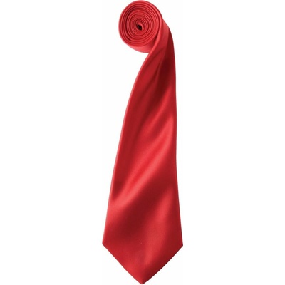Premier Workwear Pánská saténová kravata PR750 Red