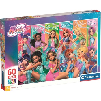 Clementoni Детски пъзел Clementoni от 60 макси части - Феите от Уинкс Клуб (26301)