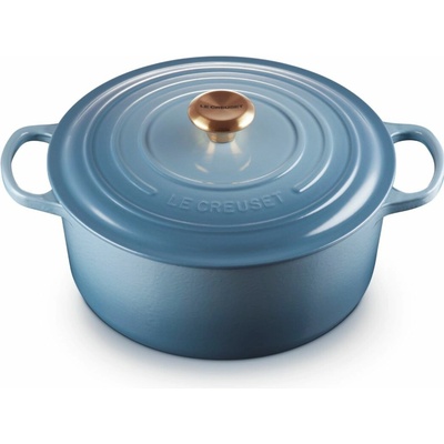 Le Creuset Kastrol SIGNATURE 28 cm, 6,7 l, CHAMBRAY, litina