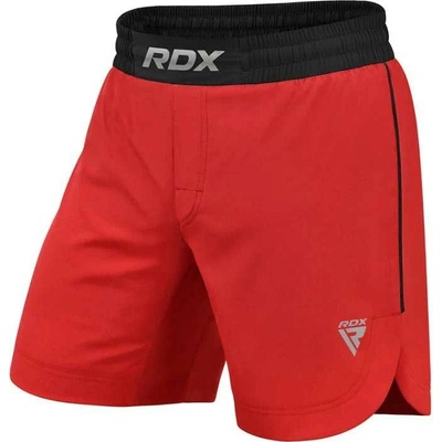 RDX T15 MMA FIGHT SHORTS červená čierna sivá