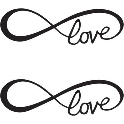 Infinity Love nalepovacie tetovanie