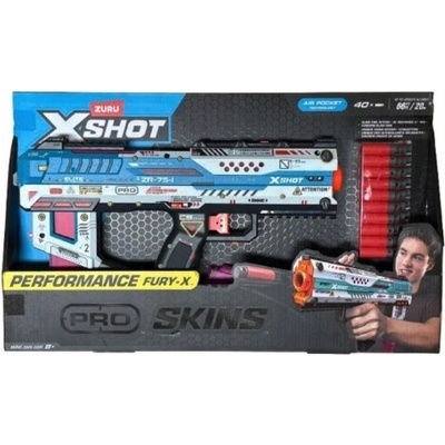 X-Shot PRO SKINS Pistole na šipky + 40 šipek -