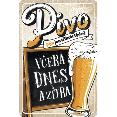 Postershop Plechová ceduľa: Pivo - 20x30 cm