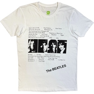 The Beatles White Album Tracks (Back Print) White M Риза (BEATTEE391MW02)