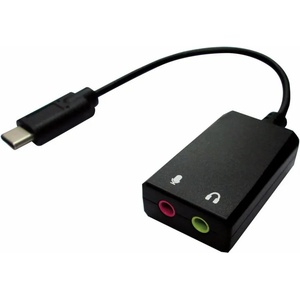 Roline 12.03. 3222 : : USB Type C звукова карта, 1x 3.5 mm Audio + 1x Type C (PD), M-F, 0.13 м Звукови карти