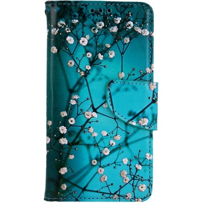 TopQ Xiaomi Redmi 7A knížkové Modré s květy