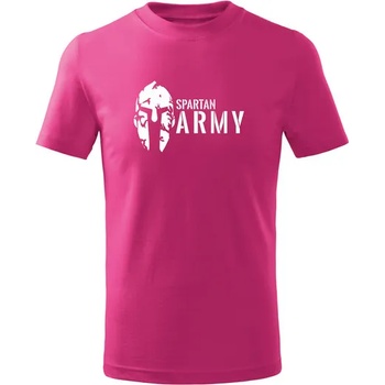 DRAGOWA детска тениска с къс ръкав Spartan Army, розова (7119)