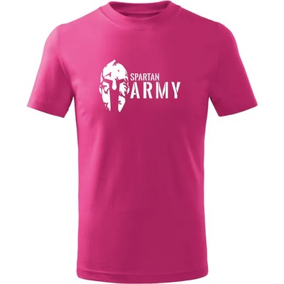 DRAGOWA детска тениска с къс ръкав Spartan Army, розова (7119)