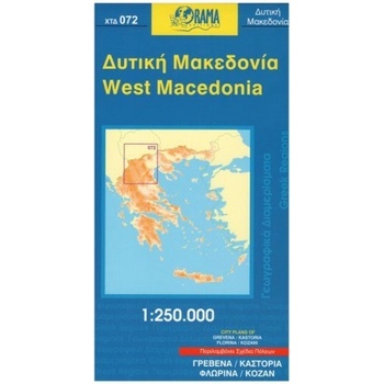 mapa West Macedonia 1:250 t.