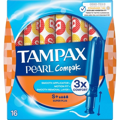 Tampax Compak Super Plus dámské tampony s aplikátorem 16 ks