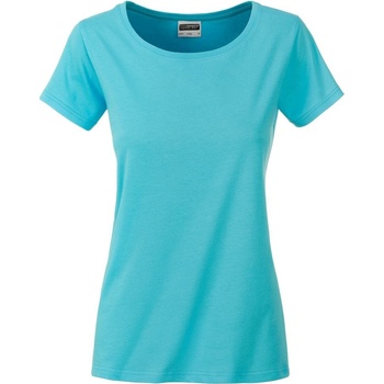 James & Nicholson Klasické dámske tričko z biobavlny 8007 Pacific