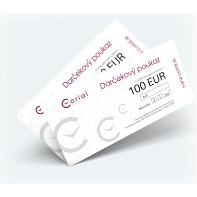 Darčekový poukaz Corial 100 EUR - papierový na adresu SK_DCP_100