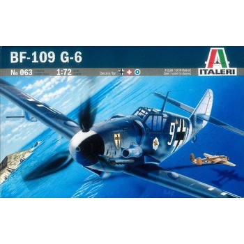 Italeri Plastikový model letadla 0063 Messerschmitt BF-109 G-6 1:72