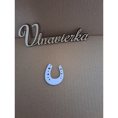 Drevená dekoracia podkova 5cm