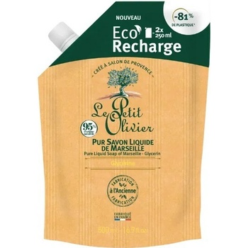 Le Petit Olivier náhradná náplň tekuté mydlo Natural 500 ml
