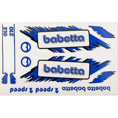 Sada samolepek Babetta - modrá