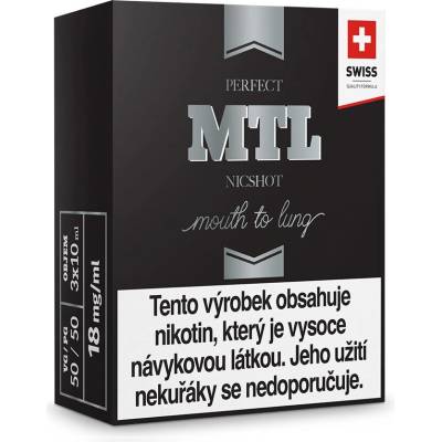 JustVape MTL NicShot PG50/VG50 3 x 10 ml 18 mg