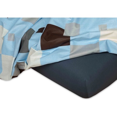 Dadka jersey prostěradlo tmavě šedé 70x160