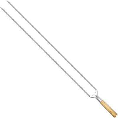 Velký nerezový špíz Churrasco Forged - dvojitý, 60 cm