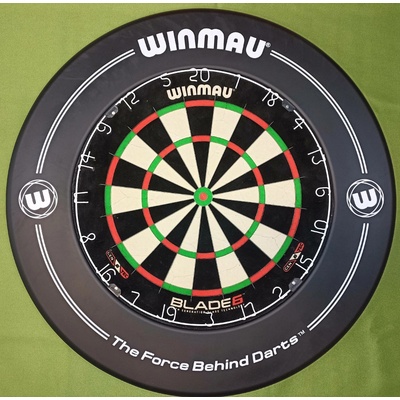 Winmau set DOUBLE - terč Blade 6 + okruží Black Print