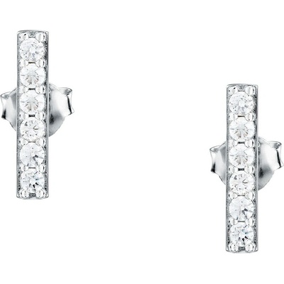 La Petite Story Elegantné strieborné náušnice so zirkónmi Silver LPS01AWV71
