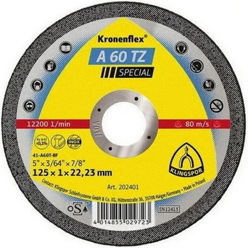 Klingspor Kotouč řezný 115 x 1,0 mm KLI202400