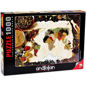 Anatolian Пъзел Anatolian от 1000 части - Билкова карта на света (P1045)