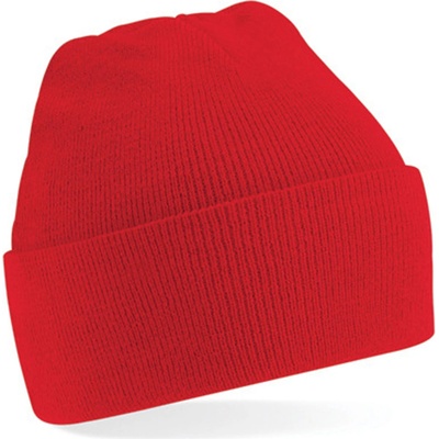 Beechfield čepice original Cuffed beanie červená