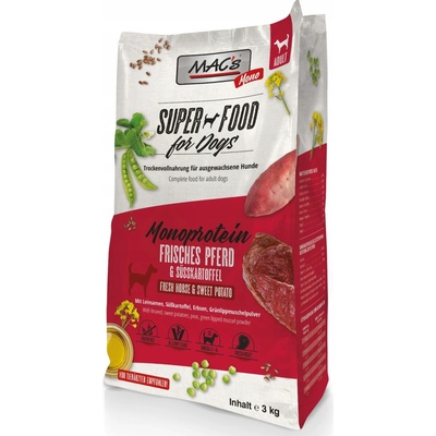 Mac's Dog monoproteinové s koňským masem 12 kg