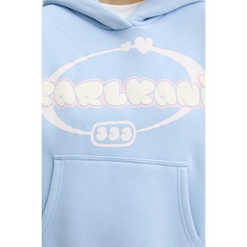 Karl Kani Суичър Karl Kani в синьо с качулка с принт 61210082 (61210082)