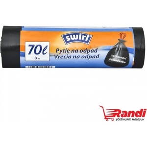  Чували за смет Swirl с връзки 70л. / 8бр
