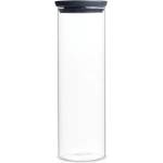 Brabantia Буркан за съхранение Brabantia - Stackable, 1.9 l, Dark Grey (646873)