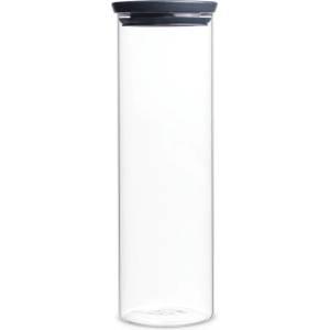 Brabantia Буркан за съхранение Brabantia - Stackable, 1.9 l, Dark Grey (646873)