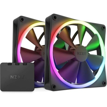 Image 1 of NZXT F140 RGB Core Twin Pack Black (RF-C14DF-B1)