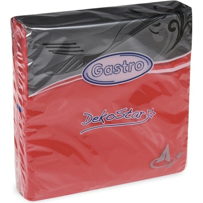 Gastro Dekostar 88001 servítky 2V červené 40ks 40x40cm