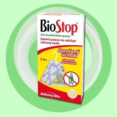 BioStop lepová a monitorovacia pasca na šatové mole, 2ks/bal