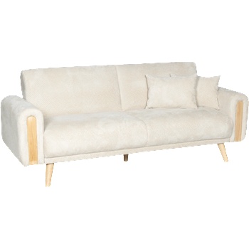 Image 1 of Carmen Разтегателен диван - тройка goma - бял e26 (3551528)