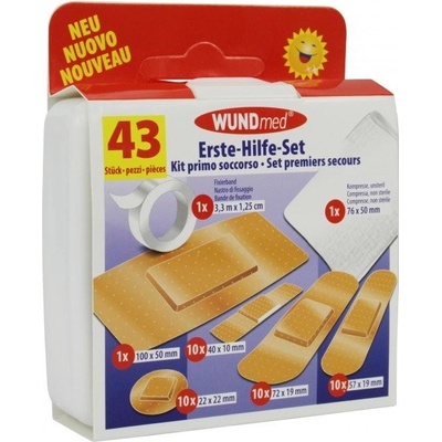 Wundmed Náplasti sada první pomoc mix 43 ks