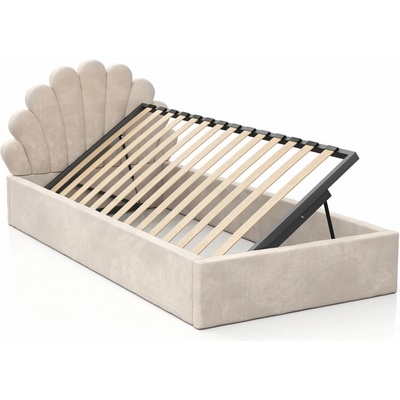Ami Nábytek Kids Line 3 Mušle s roštem a úložným prostorem béžová Velvet