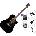 Fender CD-60SCE Dreadnought WN Deluxe Premium SET Black Електро-акустична китара Дреднаут