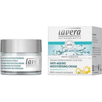 Lavera Basis Sensitive Q10 hydratačný krém proti vráskam (Moisturizing Cream Bio Jojoba and Bio Aloe Vera) 50 ml