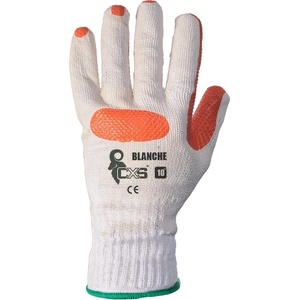 CANIS SAFETY a. s Cxs blanche / Латексови ръкавици - бели/оранжеви 9 (342000310209)