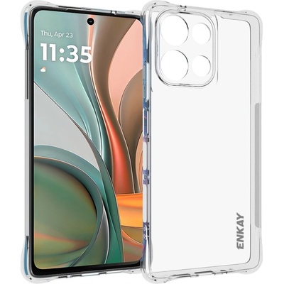 Motorola Moto G75 5G Удароустойчив ENKAY Силиконов Калъф и Протектор