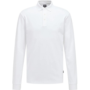 Image 1 of Boss Блуза с яка Boss Men's HBB Pado 30 Long-Sleeve Polo Shirt Iconic Logo Embroidered - White 100