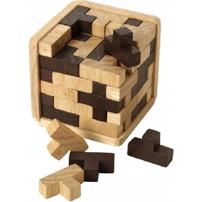 T Cube dřevěný hlavolam