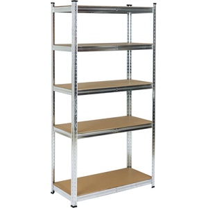  Стелаж метален поцинкован 5 MDF рафта x 175 kg, 1800×900×400 (600002)
