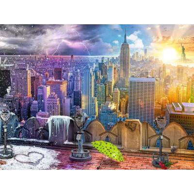 Ravensburger - Puzzle New York Summer and Winter - 1 500 piese