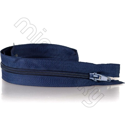 Zip spirálový dělitelný 70cm šíře 5mm tmavě modrý
