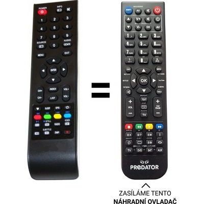 Diaľkový ovládač Emerx Sencor SLE 3221TCS .